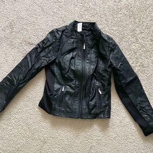 NWT - The Limited - Black Leather Jacket - Size S
